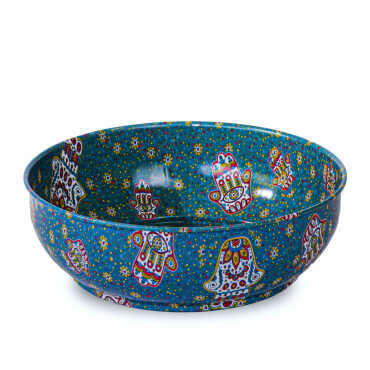 Fatima Hand Themed Metal Bowl 115 mm - Standart - 2