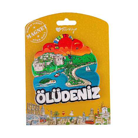 Fethiye Bölgesi Temalı Kartonetli Uv Polyester Magnet - 6