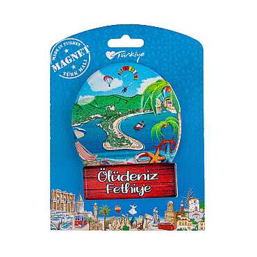 Fethiye Bölgesi Temalı Kartonetli Uv Polyester Magnet - 7
