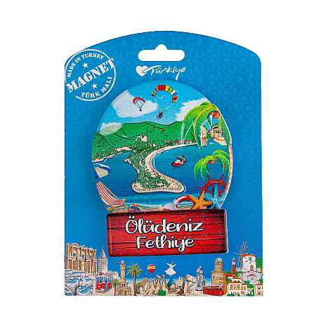 Fethiye Bölgesi Temalı Kartonetli Uv Polyester Magnet - 7