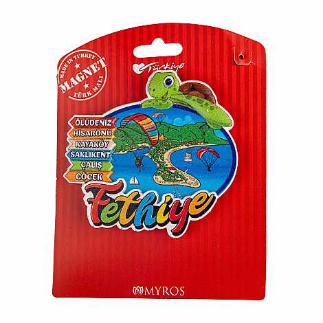 Fethiye Bölgesi Temalı Kartonetli Uv Polyester Magnet - 8