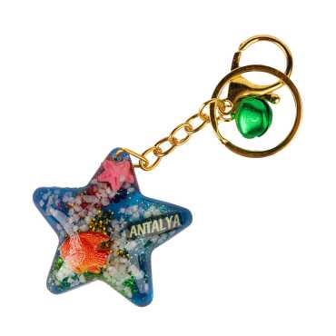 Fethiye Bölgesi Temalı ŞEFFAF POLYESTER ANAHTARLIK GOLDEN COLLECTION - 10