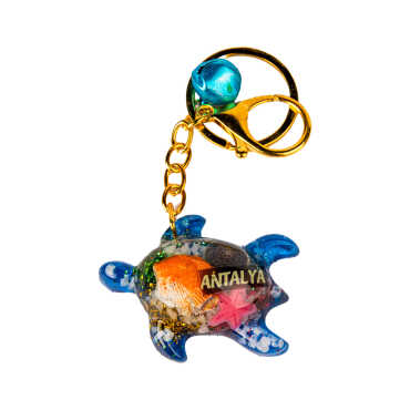 Fethiye Bölgesi Temalı ŞEFFAF POLYESTER ANAHTARLIK GOLDEN COLLECTION - 18