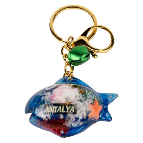 Fethiye Bölgesi Temalı ŞEFFAF POLYESTER ANAHTARLIK GOLDEN COLLECTION - 15