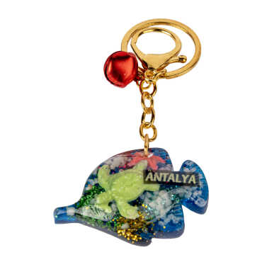 Fethiye Bölgesi Temalı ŞEFFAF POLYESTER ANAHTARLIK GOLDEN COLLECTION - 13