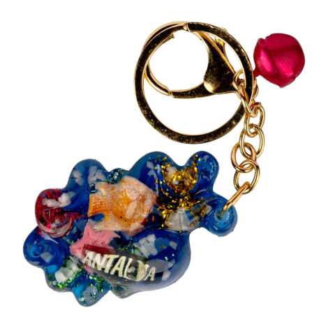 Fethiye Bölgesi Temalı ŞEFFAF POLYESTER ANAHTARLIK GOLDEN COLLECTION - 1