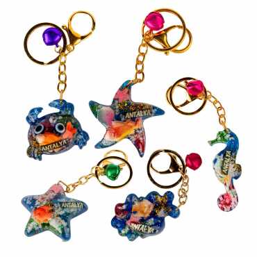 Fethiye Bölgesi Temalı ŞEFFAF POLYESTER ANAHTARLIK GOLDEN COLLECTION - 8