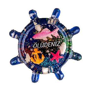 Fethiye Bölgesi Temalı Şeffaf Polyester Magnet