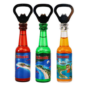 Fethiye Region Themed Metallic Bottle Opener Refrigerator Magnet - 2