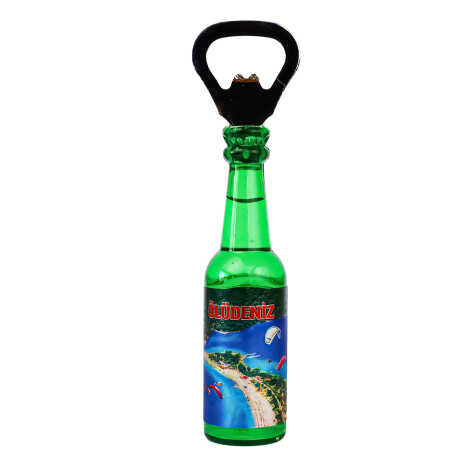 Fethiye Region Themed Metallic Bottle Opener Refrigerator Magnet - 3