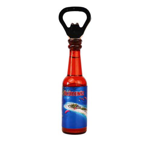Fethiye Region Themed Metallic Bottle Opener Refrigerator Magnet - 8