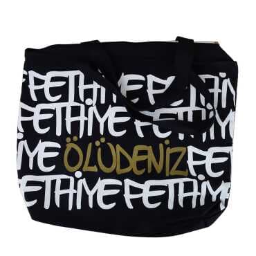 Fethiye Themed Classic Beach Bag