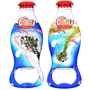 Toptan Fethiye Temalı Myros Metal Kola Şişesi Açacak Magnet 120x41 mm - 3