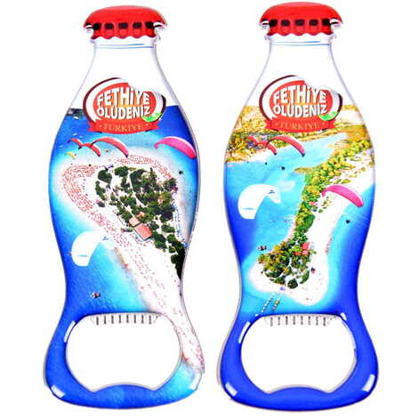 Toptan Fethiye Temalı Myros Metal Kola Şişesi Açacak Magnet 120x41 mm - 3