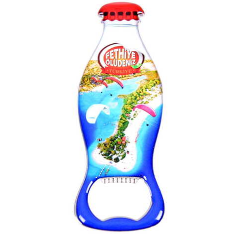Toptan Fethiye Temalı Myros Metal Kola Şişesi Açacak Magnet 120x41 mm - 5