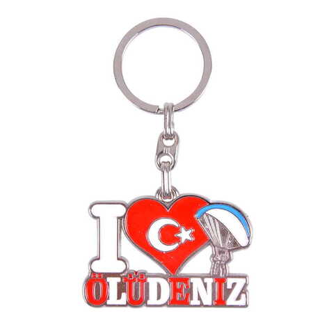 Fethiye Themed Metal Customised Enamel Keychain