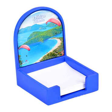 Myros - Fethiye Themed Polyester Blue Note Holder