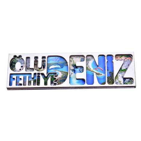 Fethiye Themed Wooden Customised City Name Letter Souvenir Fridge Magnet