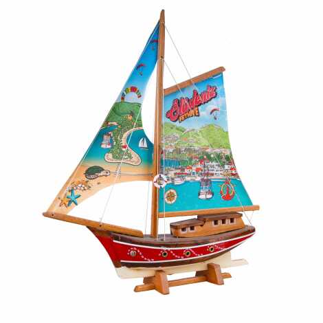 Fethiye Themed Wooden Sailboat Ab1 - 2