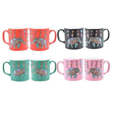 Elephant Themed Ceramic Custom Printed Mug - 5