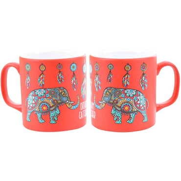 Elephant Themed Ceramic Custom Printed Mug - 7