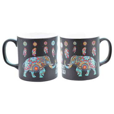 Elephant Themed Ceramic Custom Printed Mug - 8