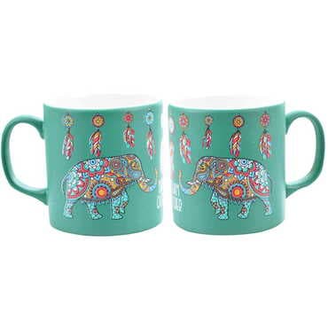 Elephant Themed Ceramic Custom Printed Mug - 9