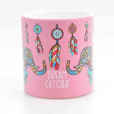 Elephant Themed Ceramic Custom Printed Mug - 4