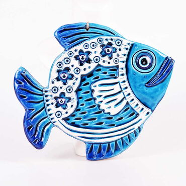 Myros - Fish Themed Nautical Ceramics Fifth Size Wall Hanging