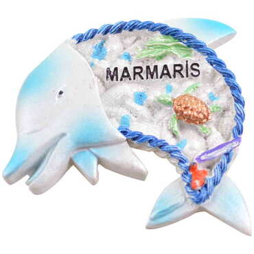 Myros - Fish Themed Polyester Stoned And Nacrous Fridge Magnet