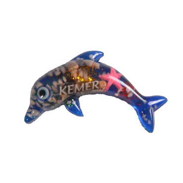 Fish Themed Transparent Polyester Photo Fridge Magnet - Thumbnail