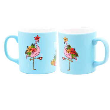 Flamingo Themed Ceramic Custom Printed Mug - Thumbnail