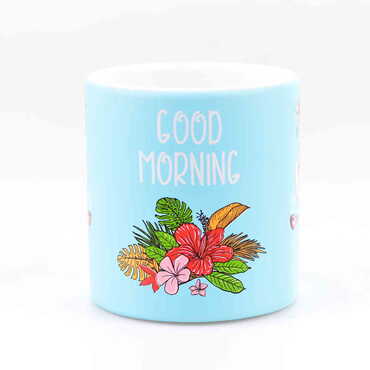 Flamingo Themed Ceramic Custom Printed Mug - Thumbnail