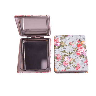 Flower Themed Custom Printed Rectangle Pocket Mirror - Thumbnail