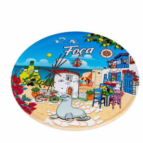 Foça Themed Metal Trivet - 2