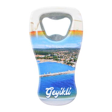 Myros - Geyikli Themed Customised UV Printed Beer Glass Shape Plastic Base Bottle Opener 52x97 mm