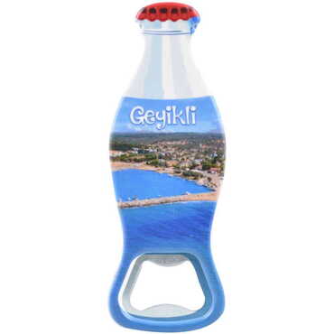 Geyikli Themed Customised Uv Printed Coca Cola Bottle Shape Plastic Base Bottle Opener 42x120 mm - Thumbnail