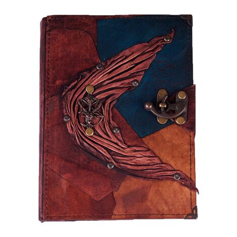 Goat Themed Large Leather Notebook - 2