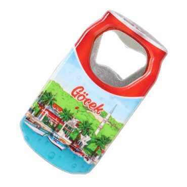 Göcek Themed Myros Metal Bottle Opener Refrigerator Magnet 43x80 mm - Standart - 2
