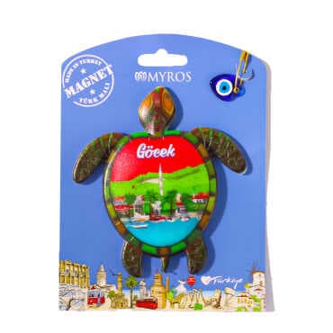 Göcek Themed UV Printed Carded Plastic Refrigerator Magnet - 7