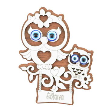 Myros - Gokova Themed Wooden Engraved Souvenir Fridge Magnet