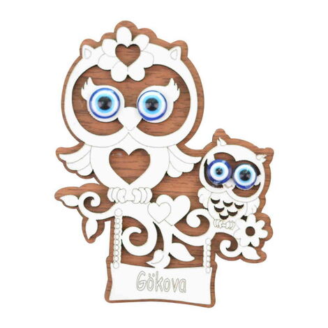 Gokova Themed Wooden Engraved Souvenir Fridge Magnet