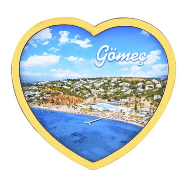 Gomec Themed Wooden Cute Animals Souvenşr Fridge Magnet Serie C 90x120 mm - Thumbnail