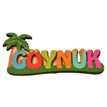 Myros - Goynuk Themed Wooden UV Printed City Name Letter Fridge Magnet