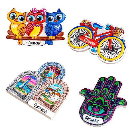 Gümüldür Temalı Myros Yöresel Polyester Magnet - 2