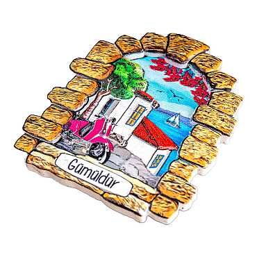 Gümüldür Temalı Myros Yöresel Polyester Magnet - 3