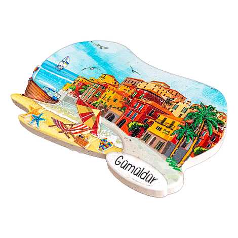 Gümüldür Temalı Myros Yöresel Polyester Magnet - 6