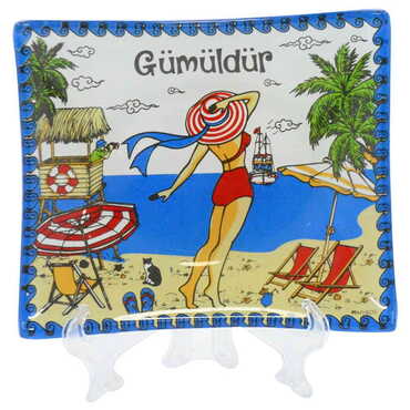 Myros - Gumuldur Themed Decorative Glass Appetizers 12X14 Cm