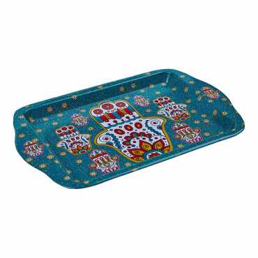 Hand of Fatima Themed Mini Tray Double Sided Printed - 2