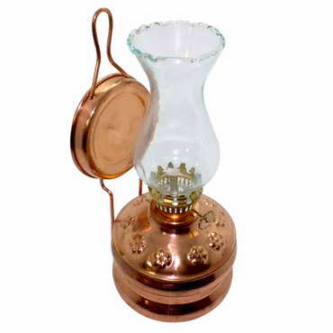 Myros - Handcrafted Rustic Turkish Copper Oil Lamp No:1